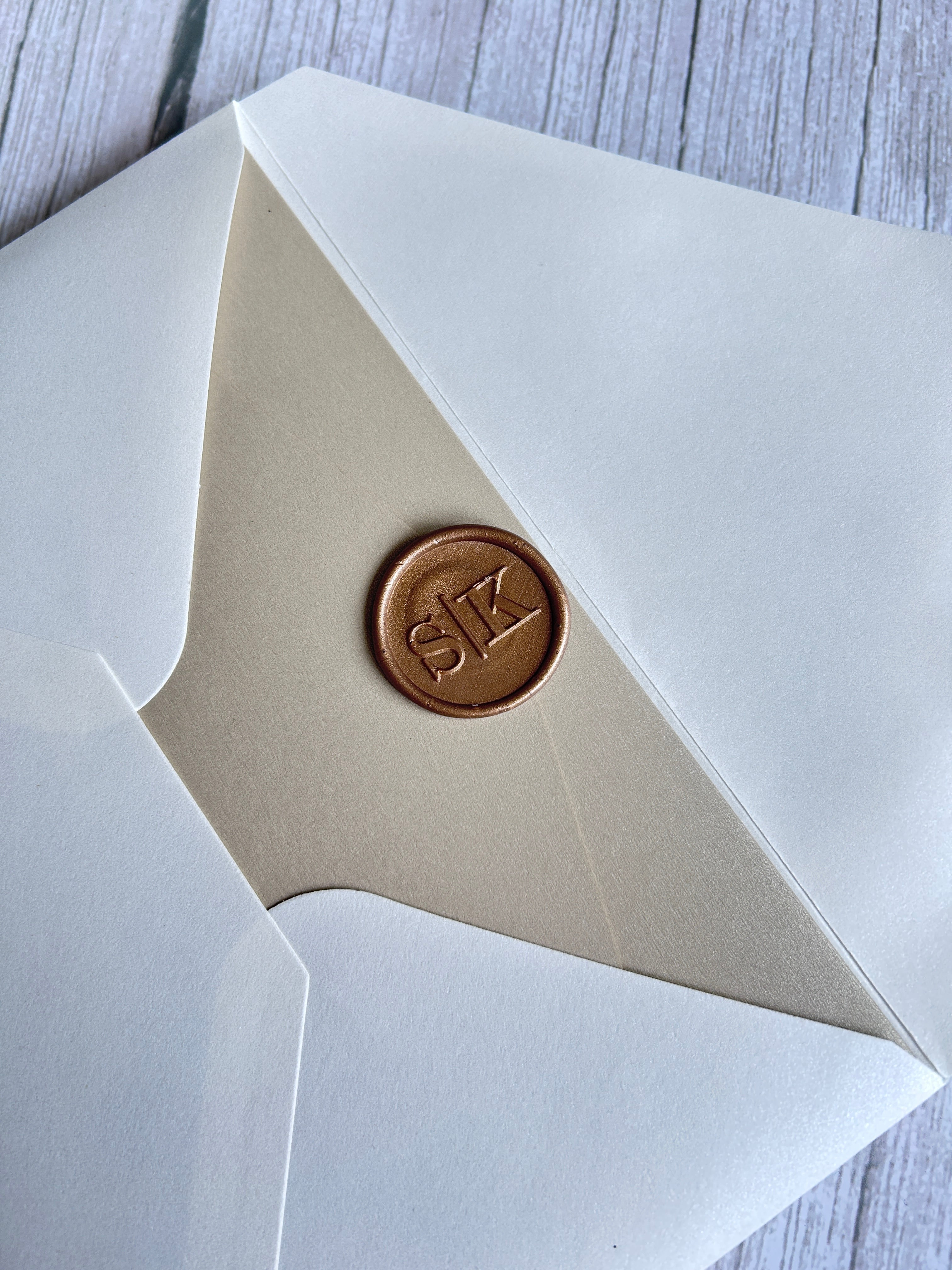 Luxury Gold Foiled Acrylic Pocketfold Wedding Invitation Suite with Stacked Inserts thumbnail 9