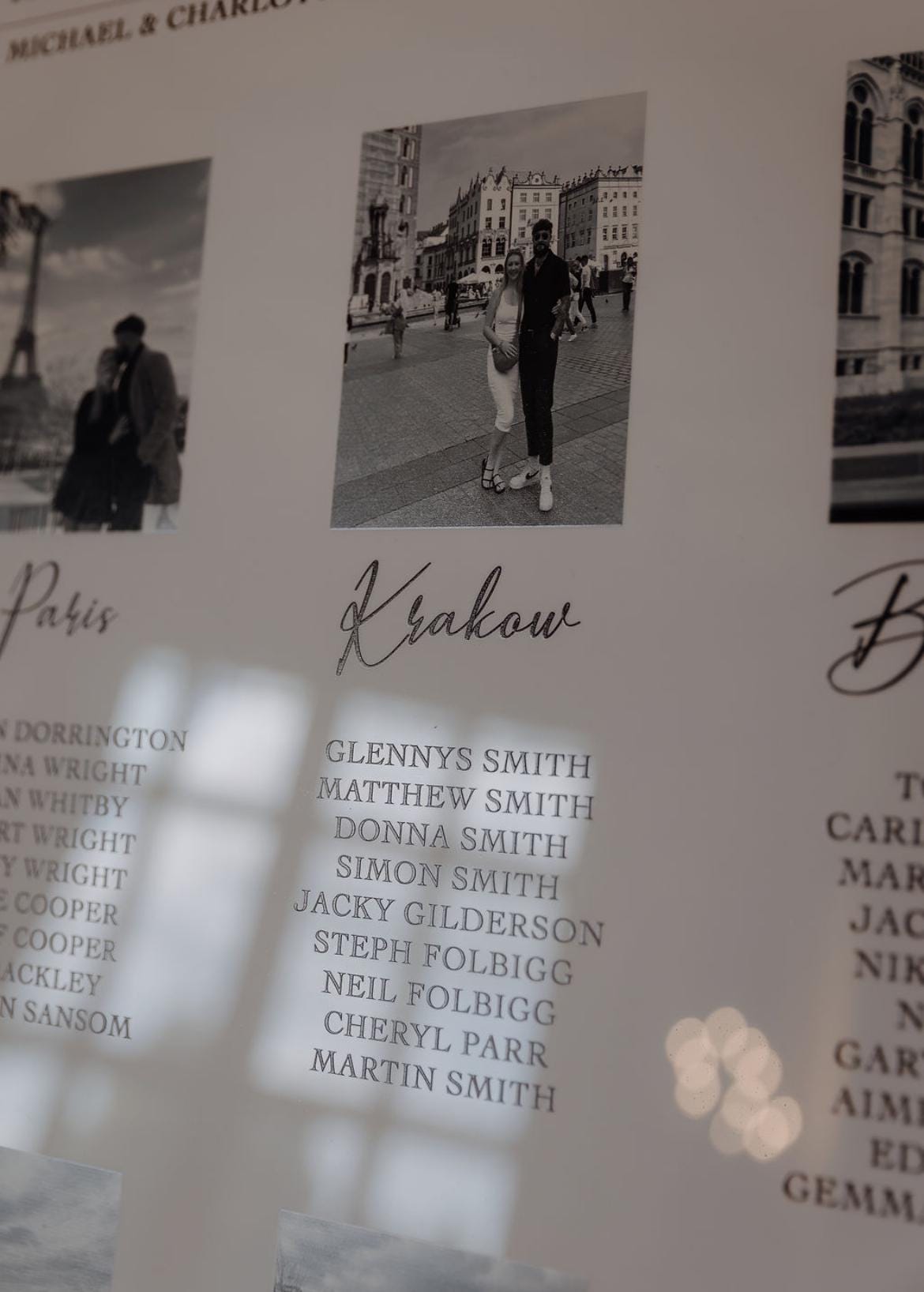 Personalized Wedding Table Plan | Photo Location, 3D Acrylic Lettering thumbnail 4