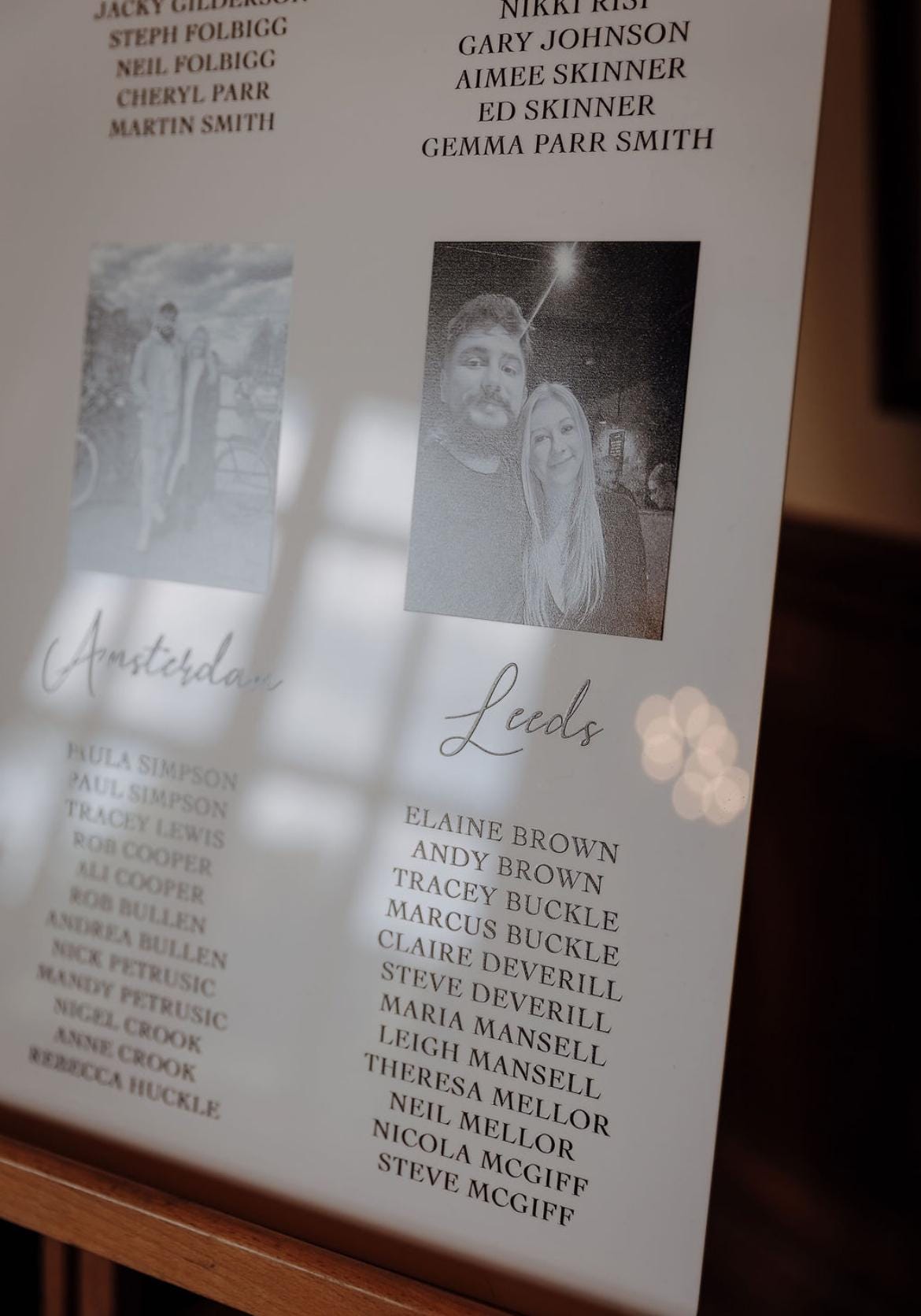 Personalized Wedding Table Plan | Photo Location, 3D Acrylic Lettering thumbnail 9