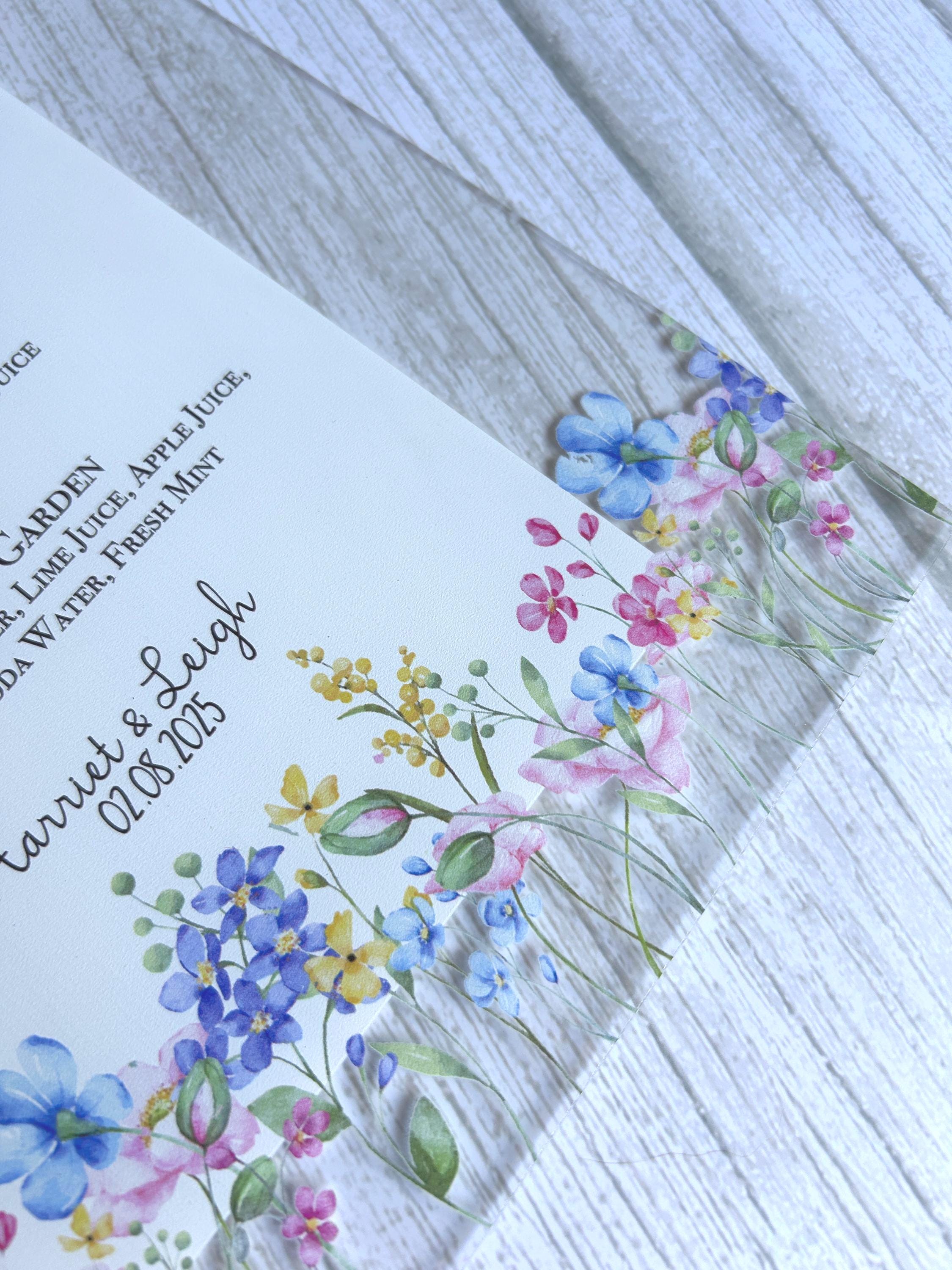 Wildflower Acrylic Wedding Signs thumbnail 5