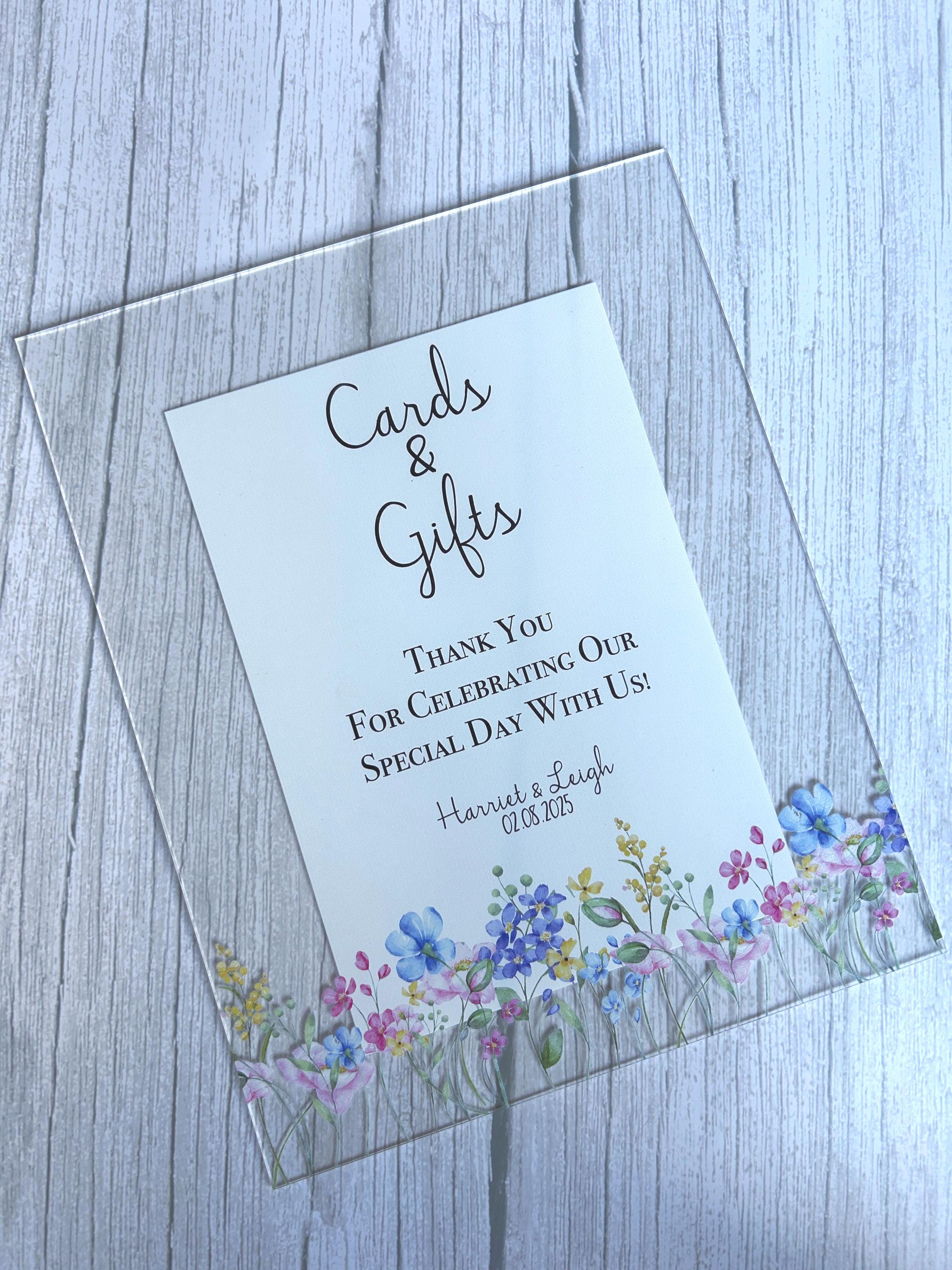 Wildflower Acrylic Wedding Signs thumbnail 8