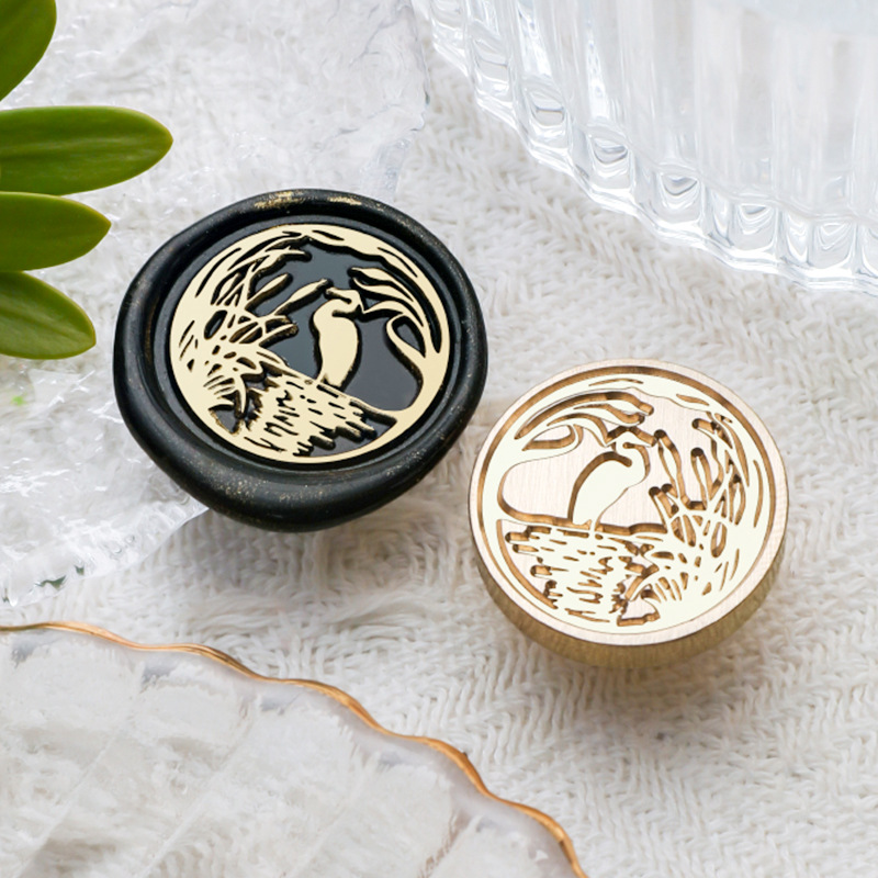 Egret Wax Seal Stamp image 1