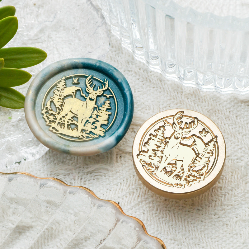 Mountain Deer Wax Seal Stamp image 1
