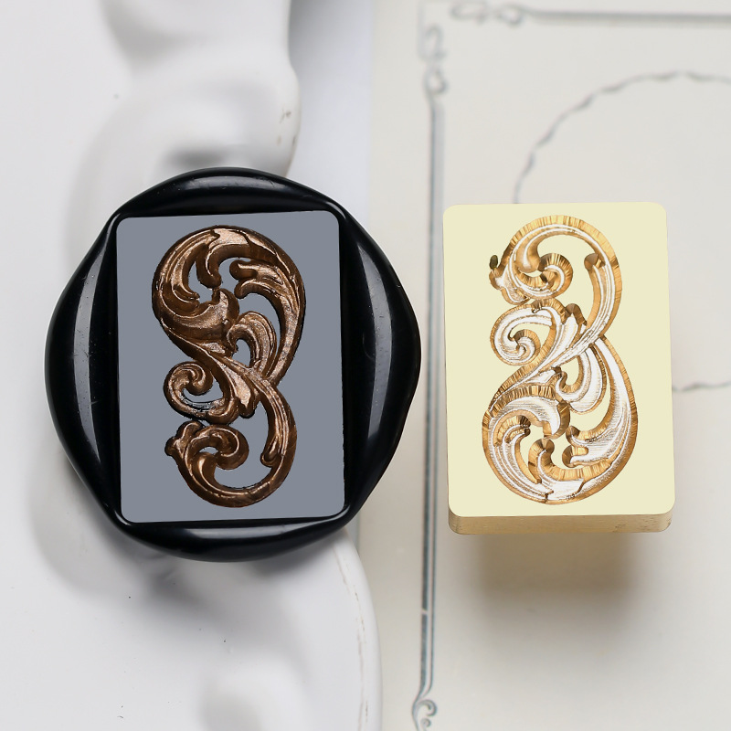 Rococo Motif Wax Seal Stamp image 1