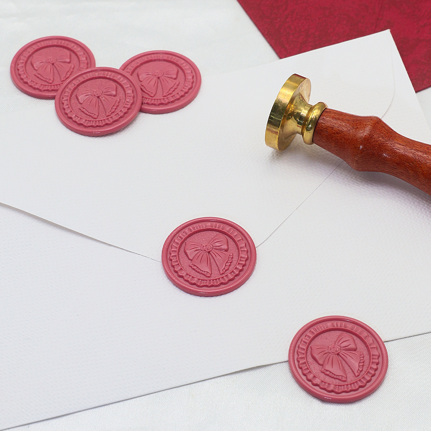 Ruffled Bow Wax Seal Stickers thumbnail 4