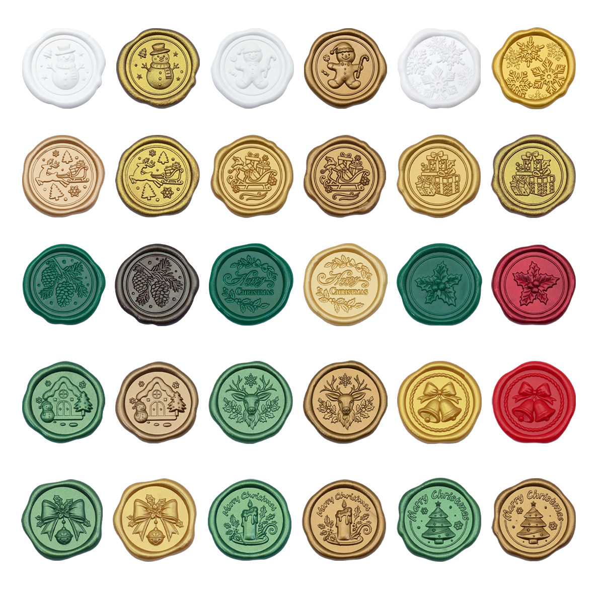 Christmas Wax Seal Stickers thumbnail 5