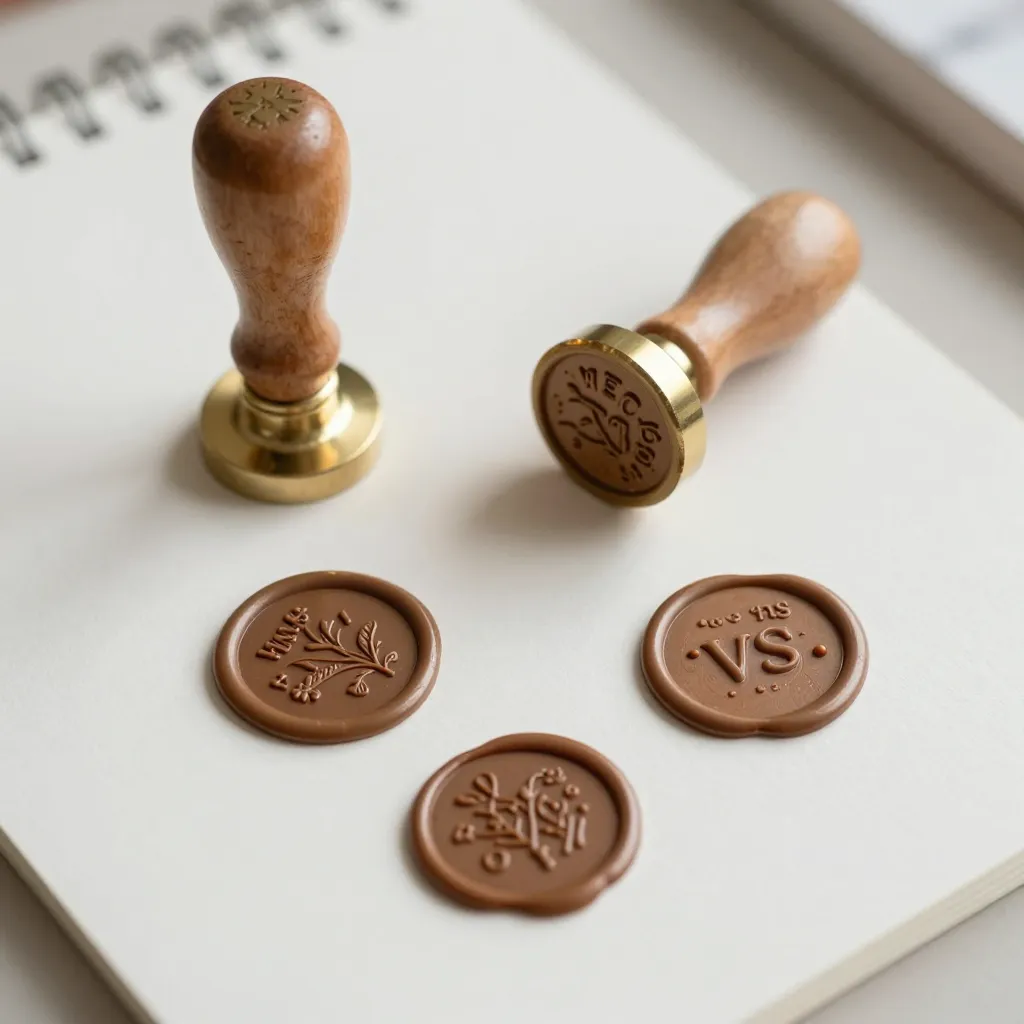 Wax seal stamp and sticker usage comparison for packaging and invitations