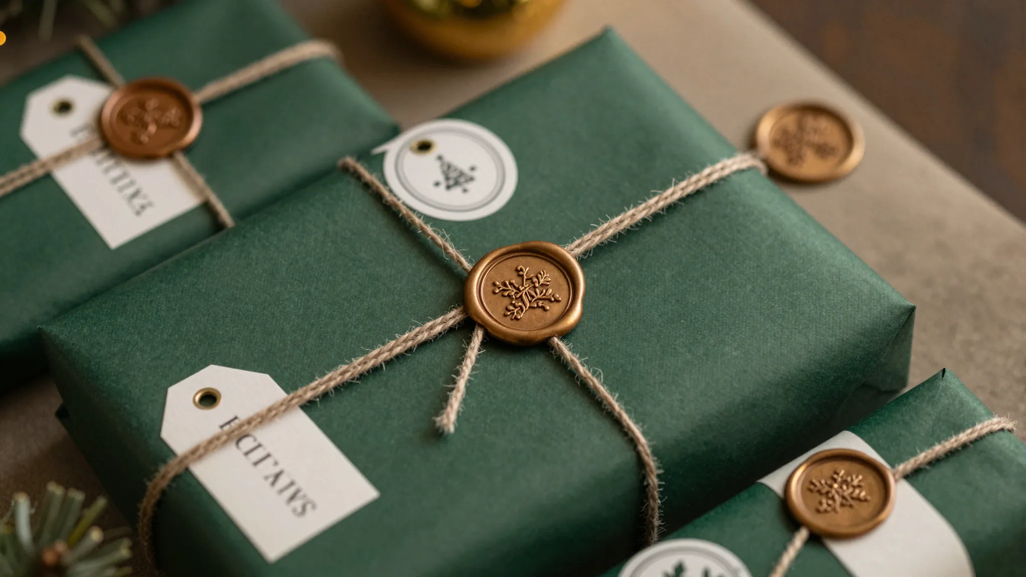 Holiday wax seal packaging