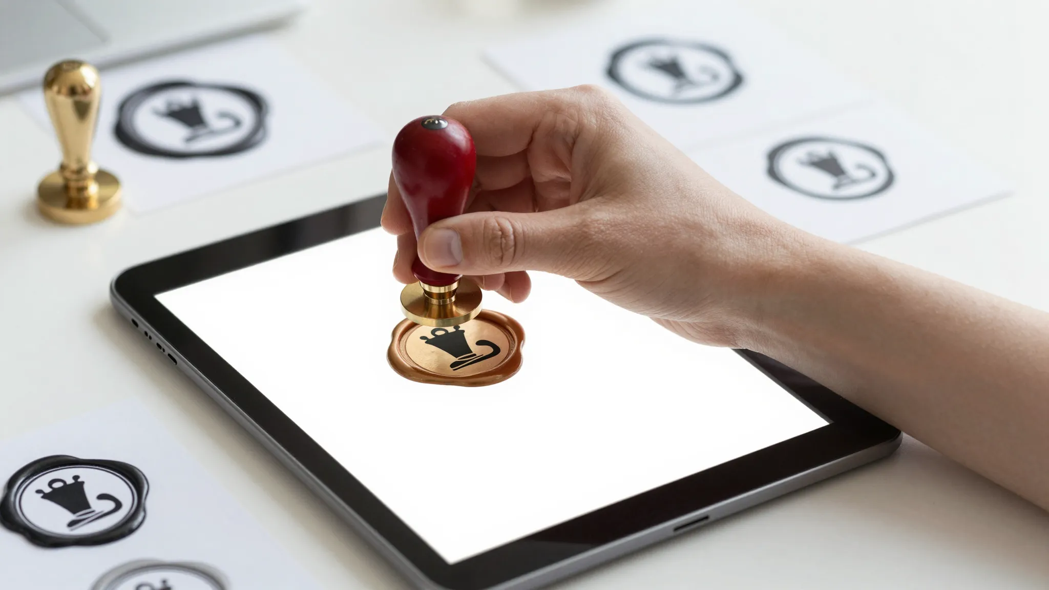 Preparing logo artwork for wax seal