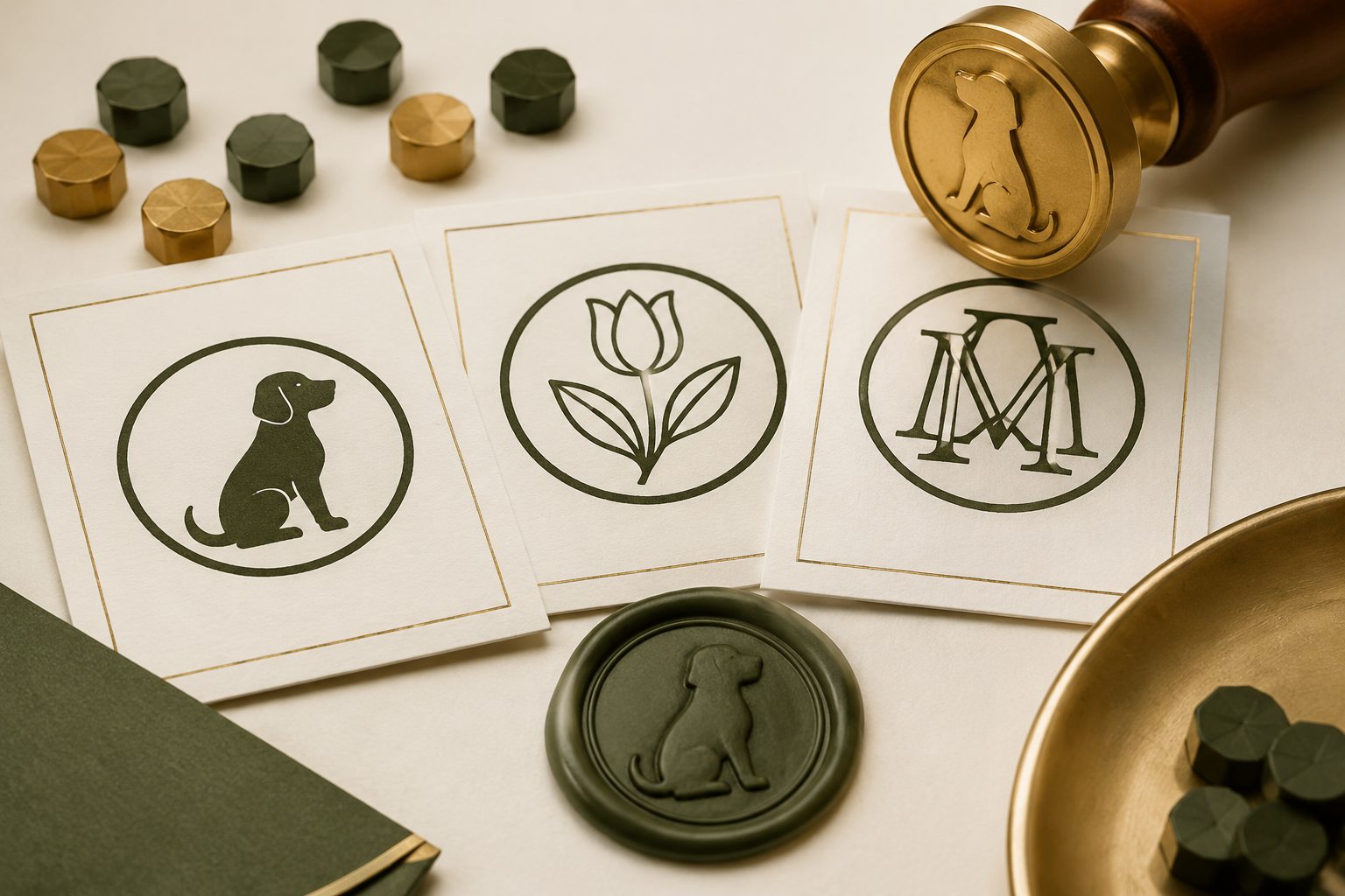 Digital design proof before custom wax seal engraving