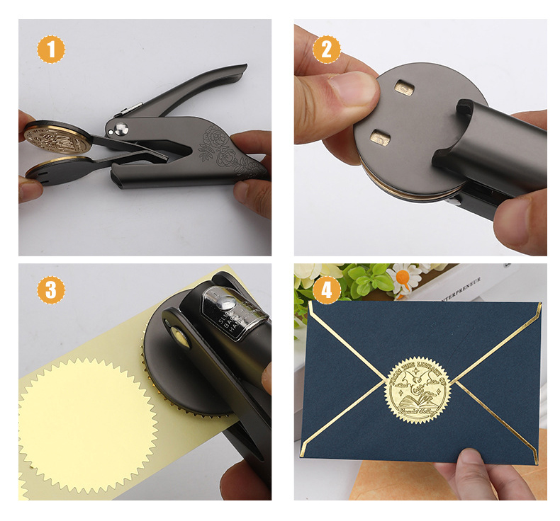 Rose Gold Custom Handheld Embosser thumbnail 6