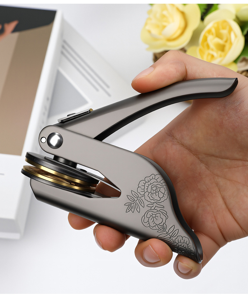 Rose Gold Custom Handheld Embosser thumbnail 2