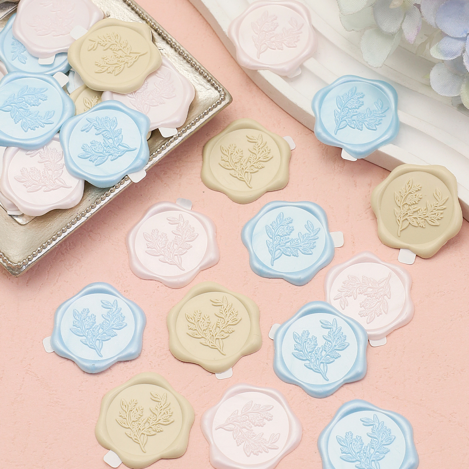 Eucalyptus Branch Plant-Based Wax Seal Stickers thumbnail 2